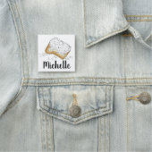 New Orleans Beignet Pastry Mardi Gras Cafe NOLA Naamplaatje (In situ)