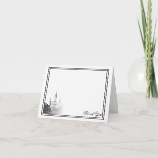 New Orleans bestemming bruiloft dank u Bedankkaart (Voorkant)