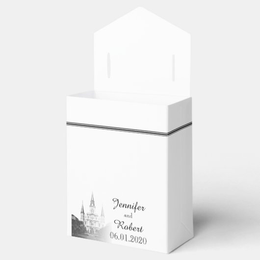 New Orleans Bestemming Bruiloft Favor Box Bedankdoosjes (Geopend)