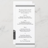 New Orleans Bestemming Bruiloft Menu (Voorkant / Achterkant)