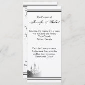 New Orleans bestemming bruiloft programma Programmakaart (Voorkant / Achterkant)