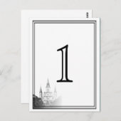New Orleans bestemming Trouwtafel nummer Briefkaart (Voorkant / Achterkant)