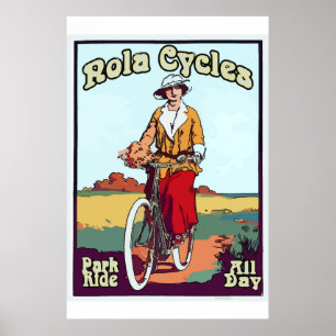 New Orleans Bicycle  Style NOLA-fietsen Poster