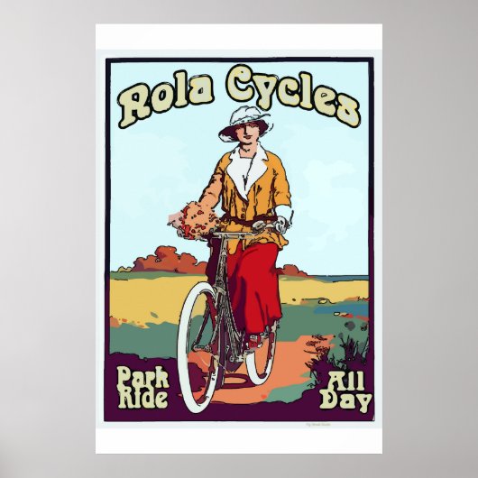 New Orleans Bicycle  Style NOLA-fietsen Poster (Voorkant)