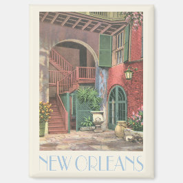 New Orleans  binnenplaats trap scene Magneet