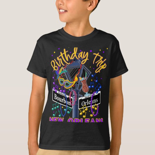 New Orleans Birthday Trip French Quarter Girls Tri T-shirt (Voorkant)