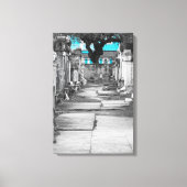 New Orleans blauw Canvas Afdruk (Voorkant)