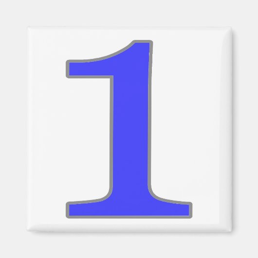 New Orleans Blue Tegel Magneet (Voorkant)