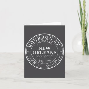 New Orleans Bourbon St The Big Easy Louisiana VS Kaart