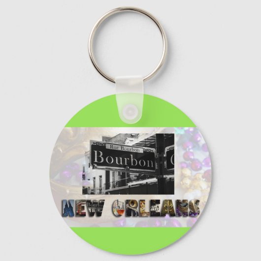 New Orleans Bourbon Street Beads NOLA Sleutelhanger (Voorkant)