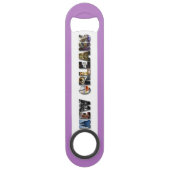 New Orleans Bourbon Street Beads NOLA Speed Flessenopener (Voorkant)