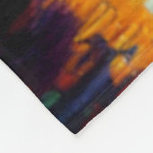 New Orleans Bourbon Street bij Night Art Fleece Deken (Hoek)