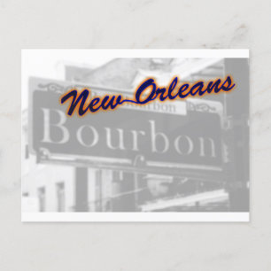 New Orleans Bourbon Street Franse wijk reizen Briefkaart