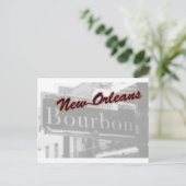 New Orleans Bourbon Street Franse wijk reizen Briefkaart (Staand voorkant)