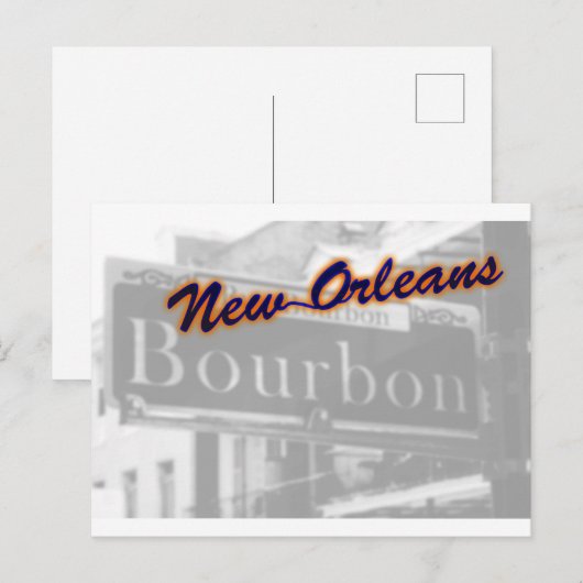 New Orleans Bourbon Street Franse wijk reizen Briefkaart (Voorkant / Achterkant)
