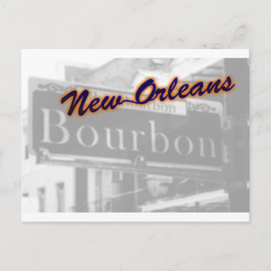New Orleans Bourbon Street Franse wijk reizen Briefkaart (Voorkant)