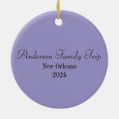 New Orleans Bourbon Street Keramisch Ornament (Achterkant)