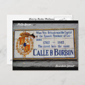 New Orleans Bourbon Street Postcard Briefkaart (Voorkant / Achterkant)