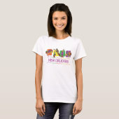 New Orleans - Bourbon Street T-shirt (Voorkant volledig)