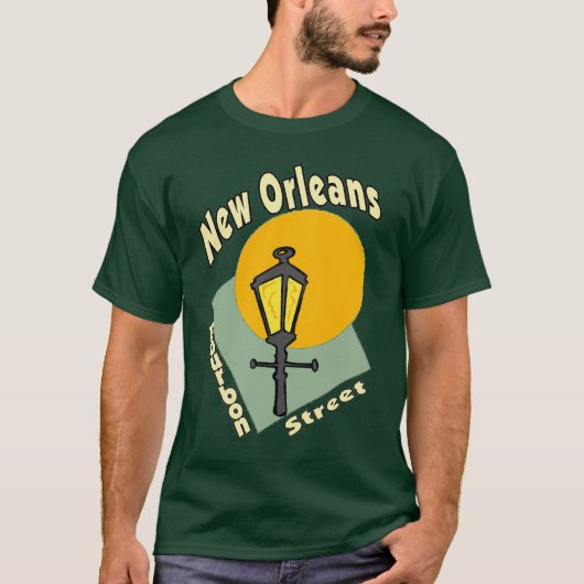 New Orleans Bourbon Street T-shirt (Voorkant)
