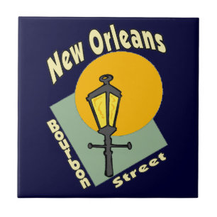 New Orleans Bourbon Symbols Tegeltje