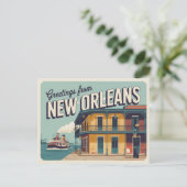 New Orleans Briefkaart (Staand voorkant)