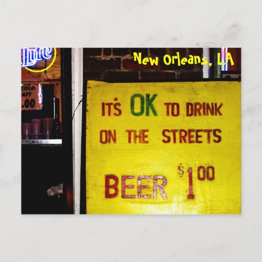 New Orleans Briefkaart (Voorkant)