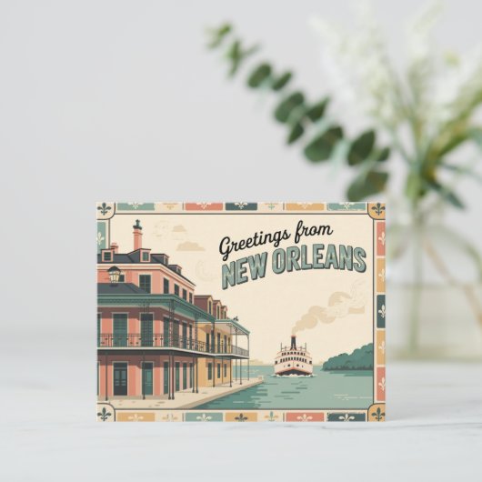 New Orleans Briefkaart (Staand voorkant)