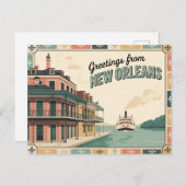 New Orleans Briefkaart (Voorkant / Achterkant)