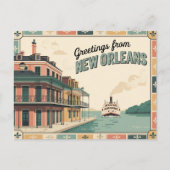 New Orleans Briefkaart (Voorkant)