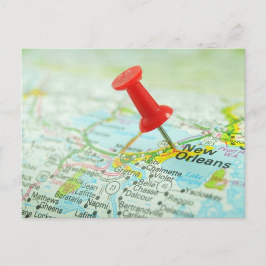 New Orleans Briefkaart (Voorkant)