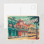 New Orleans Briefkaart (Voorkant / Achterkant)