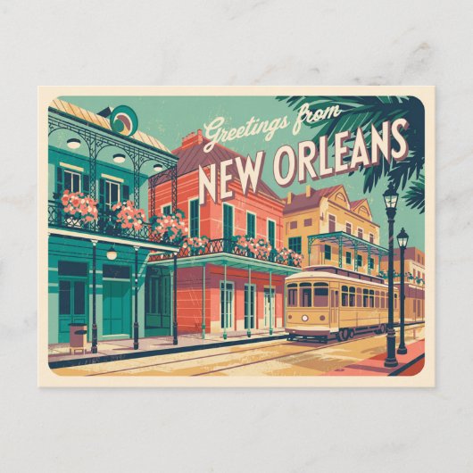 New Orleans Briefkaart (Voorkant)
