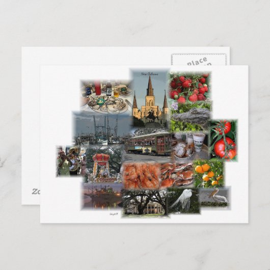 New Orleans Briefkaart (Voorkant / Achterkant)