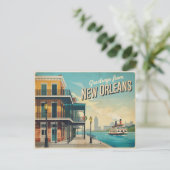 New Orleans Briefkaart (Staand voorkant)