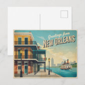 New Orleans Briefkaart (Voorkant / Achterkant)