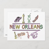 New Orleans Briefkaart (Voorkant / Achterkant)