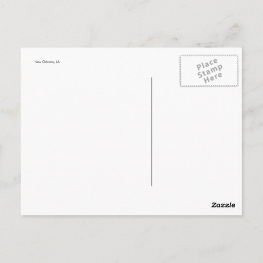 New Orleans Briefkaart (Achterkant)