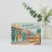New Orleans Briefkaart (Staand voorkant)