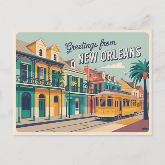 New Orleans Briefkaart (Voorkant)