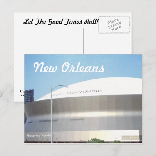 New Orleans Briefkaart (Voorkant / Achterkant)