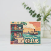New Orleans Briefkaart (Staand voorkant)
