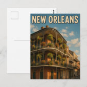 New Orleans Briefkaart (Voorkant / Achterkant)