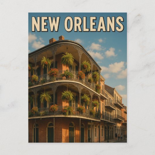 New Orleans Briefkaart (Voorkant)