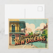 New Orleans Briefkaart (Voorkant / Achterkant)