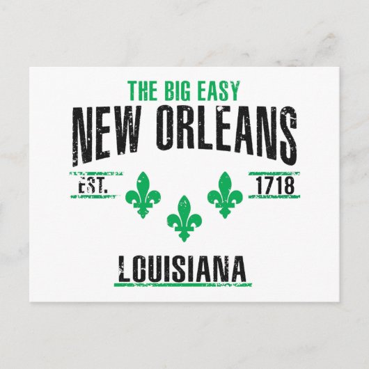 New Orleans Briefkaart (Voorkant)