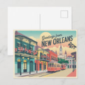 New Orleans Briefkaart (Voorkant / Achterkant)