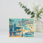 New Orleans Briefkaart (Staand voorkant)