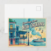 New Orleans Briefkaart (Voorkant / Achterkant)