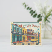 New Orleans Briefkaart (Staand voorkant)